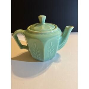 Vintage Shawnee Fern Leaf Teapot with Flaws